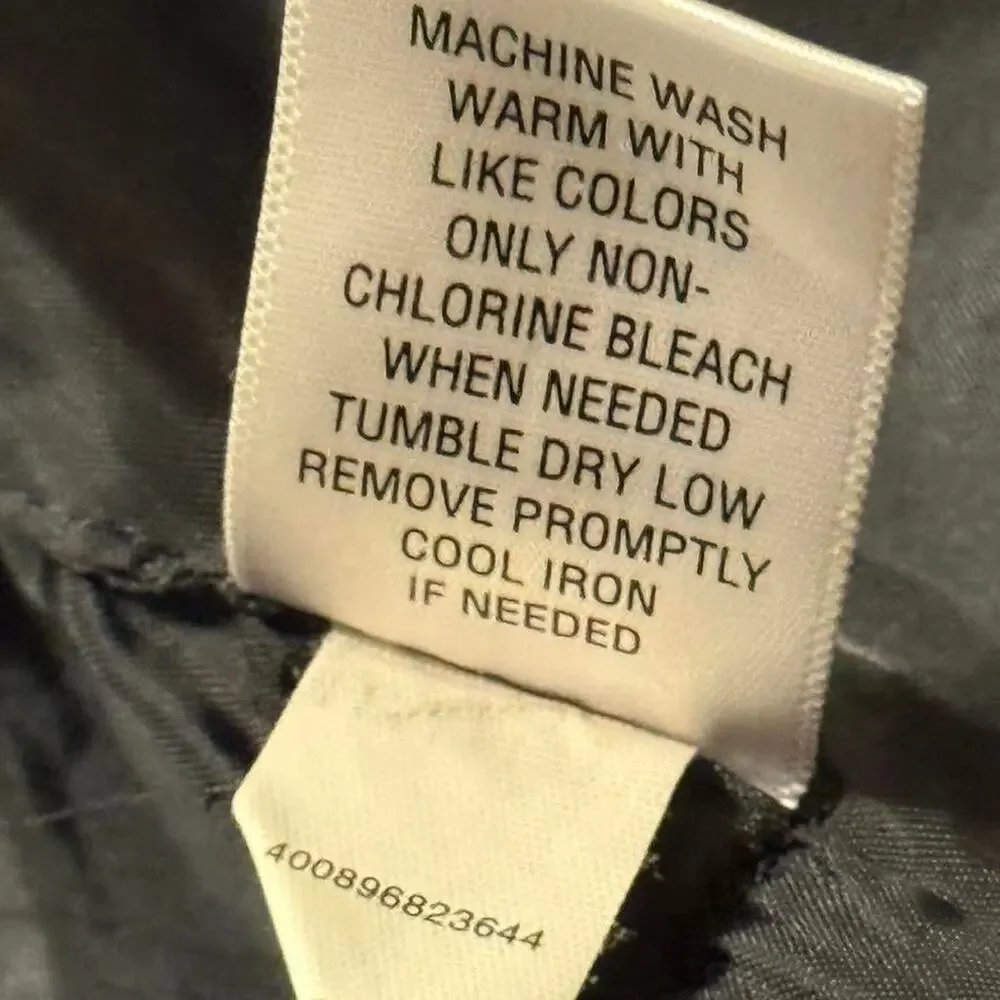 ELLE Gray Pinstripe Vest Small Tailored Y2K